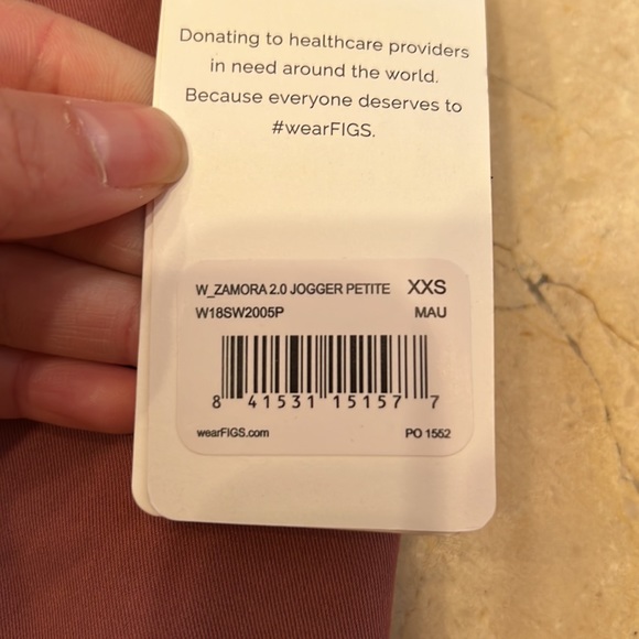 Figs Mauve Zamora Joggers XXSP NWT - Picture 2 of 2